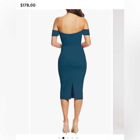 NWT Dress The Population Bailey Off the Shoulder Body-Con Dress - Picture 2 of 10